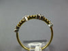 ESTATE .16CT DIAMOND 14KT YELLOW GOLD 3D TRIANGULAR CLASSIC BEADED FUN LOVE RING