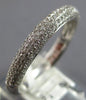 .48CT DIAMOND 14KT WHITE GOLD 3D CLASSIC MULTI ROW PAVE WEDDING ANNIVERSARY RING