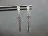 .72CT DIAMOND 18KT WHITE GOLD CLASSIC INSIDE OUT OVAL HOOP FUN HANGING EARRINGS