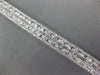 ESTATE LARGE 9.93CT DIAMOND 18KT WHITE GOLD 3D CLASSIC ETERNITY TENNIS BRACELET