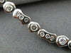 ESTATE 1.79CT DIAMOND 14KT WHITE GOLD PAST PRESENT FUTURE ETOILE BRACELET #18270