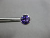 2.21CT DIAMOND & AAA AMETHYST 14K WHITE GOLD 3D ROUND CLASSIC HALO STUD EARRINGS