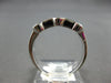 .35CT DIAMOND 14K WIHITE GOLD SEMI BEZEL 7 STONE ROUND WEDDDING ANNIVERSARY RING