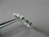 ANTIQUE 1.43CT BAGUETTE & ROUND DIAMOND 14KT WHITE GOLD ETERNITY RING 3mm #20970