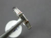 ESTATE .40CT DIAMOND 14K WHITE GOLD 3D BAGUETTE 3 STONE WEDDING ANNIVERSARY RING