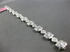 EXTRA LARGE 8.08CT DIAMOND 18KT WHITE GOLD 3D ROUND BAGUETTE & MARQUISE BRACELET