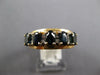 WIDE 2.05CT DIAMOND & AAA SAPPHIRE 14K YELLOW GOLD OVAL 5 STONE ANNIVERSARY RING