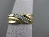 ESTATE 7 DIAMOND 14K YELLOW GOLD MENS CHANNEL TWIST WEDDING RING 7MM 10.0 #17426
