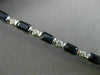 ESTATE 7.84CT DIAMOND & AAA EMERALD CUT SAPPHIRE 18KT WHITE GOLD TENNIS BRACELET