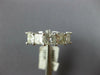 ESTATE LARGE 2.55CT DIAMOND 14K WHITE GOLD PRINCESS CUT 5 STONE ANNIVERSARY RING