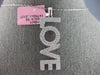 ESTATE LARGE 1.21CT DIAMOND 14KT WHITE GOLD 3D CLASSIC LOVE FLOATING PENDANT