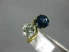 ANTIQUE 3.28CT DIAMOND & AAA SAPPHIRE 18K YELLOW GOLD LOVE KNOT ANNIVERSARY RING