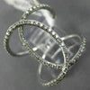 ESTATE LARGE .45CT DIAMOND 14KT WHITE GOLD 3D INFINITY DOUBLE OVAL LOVE RING