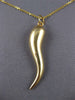 ESTATE CLASSIC 14KT YELLOW GOLD 3D ITALIAN HORN FLOATING PENDANT #27384