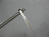 ESTATE 1.62CT DIAMOND 18K WHITE GOLD 3D CLASSIC INSIDE OUT HOOP HANGING EARRINGS
