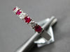 .60CT DIAMOND & AAA RUBY 18KT WHITE GOLD 3D 2.5mm SEMI ETERNITY ANNIVERSARY RING