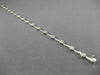 ESTATE .56CT ROUND DIAMOND 14K WHITE GOLD 3D CLASSIC FLOWER LINK BRACELET #19601