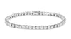 ESTATE LARGE 6.0CT DIAMOND 14KT WHITE GOLD 3D CLASSIC ROUND TENNIS BRACELET