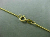 ESTATE LONG 14KT YELLOW GOLD BEAD BY THE YARD ITALIAN DIAMOND CUT NECKLACE 24937