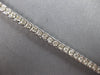 ESTATE 4.0CT DIAMOND 14KT WHITE GOLD 3D ROUND SEMI BEZEL CHANNEL TENNIS BRACELET