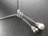 LARGE .33CT DIAMOND & AAA SOUTH SEA & TAHITIAN PEARL 18KT WHITE GOLD 3D NECKLACE