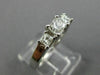 ESTATE .86CT DIAMOND 14KT WHITE GOLD 3 STONE PRINCESS LOVE ENGAGEMENT RING 25786