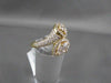 ANTIQUE WIDE DESIGNER 1.94CT DIAMOND 18KT Y GOLD RING