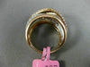WIDE 1.54CT WHITE & PINK DIAMOND 18K WHITE & ROSE GOLD CRISS CROSS INFINITY RING