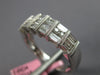 .66CT DIAMOND 18KT WHITE GOLD 3D ROUND & BAGUETTE 3 ROW CHANNEL ANNIVERSARY RING