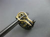 3.65CT DIAMOND & AAA CITRINE 14K YELLOW & BLACK GOLD 3D CLIP ON HANGING EARRINGS