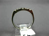 ESTATE .50 ROUND & EMERALD CUT DIAMOND 14KT WHITE GOLD 3D ANNIVERSARY RING #3701