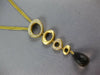 LARGE 1.8CT DIAMOND AAA SMOKY TOPAZ 18K YELLOW GOLD LARIAT MULTI STRAND NECKLACE
