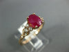1.15CT DIAMOND & AAA RUBY 14KT ROSE GOLD 3D OVAL & ROUND CLASSIC ENGAGEMENT RING