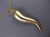 ESTATE CLASSIC 14KT YELLOW GOLD 3D ITALIAN HORN FLOATING PENDANT #27384