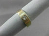 ESTATE .17CT DIAMOND 18KT WHITE & YELLOW GOLD MATTE SINGLE STONE MENS RING #9336