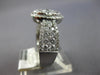 LARGE 1.96CT DIAMOND 18KT WHITE GOLD ROUND INVISIBLE OVAL HALO ENGAGEMENT RING