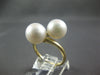 ESTATE AAA SOUTH SEA PEARL 14KT YELLOW GOLD 3D CLASSIC CRISS CROSS LOVE RING