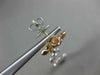ESTATE LARGE 1.52CT DIAMOND 14KT TRI COLOR GOLD 3D MULTI FLOWER HANGING EARRINGS