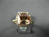 ESTATE LARGE 2.16CT DIAMOND & AAA MORGANITE 14KT ROSE GOLD HALO ENGAGEMENT RING
