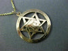 ESTATE 14K YELLOW GOLD 3D HANDCRAFTED STAR OF DAVID ZION FILIGREE PENDANT #26157