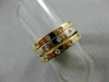 ESTATE .45CT ETOILE DIAMOND 18KT WHITE & YELLOW & ROSE GOLD STACKABLE RING #1149