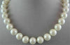 ESTATE 11mm - 12mm AAA WHITE SOUTH SEA PEARLS CLASSIC 14KT FILIGREE NECKLACE