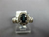1.52CT DIAMOND AAA SAPPHIRE 14K WHITE GOLD OVAL ROUND & BAGUETTE FRIENDSHIP RING