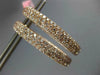 LARGE 6.08CT PINK DIAMOND 18KT ROSE GOLD MULTI ROW INSIDE OUT 3D HOOP EARRINGS