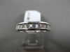 ESTATE .62CT BAGUETTE DIAMOND 18KT WHITE GOLD SEMI ETERNITY ANNIVERSARY RING 4mm