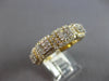 LARGE 1.15CT DIAMOND 14KT YELLOW GOLD ROUND & BAGUETTE UNISEX ANNIVERSARY RING