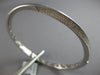 .71CT DIAMOND 18KT WHITE GOLD 3D MULTI ROW DOUBLE SWIRL FUN CUFF BANGLE BRACELET