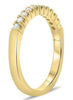 .29CT DIAMOND 14KT YELLOW GOLD ROUND SHARE PRONG SEMI ETERNITY ANNIVERSARY RING