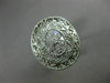 ESTATE LARGE .26CT DIAMOND 14K WHITE GOLD 3D ROPE OPEN FILIGREE OVAL FLOWER RING