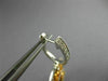 ESTATE LARGE 2.37CT WHITE & FANCY YELLOW DIAMOND 18K 2 TONE GOLD FLOWER EARRINGS
